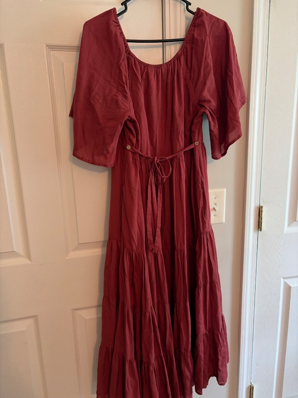 April Cornell red embroidered dress - Picture 7 of 11
